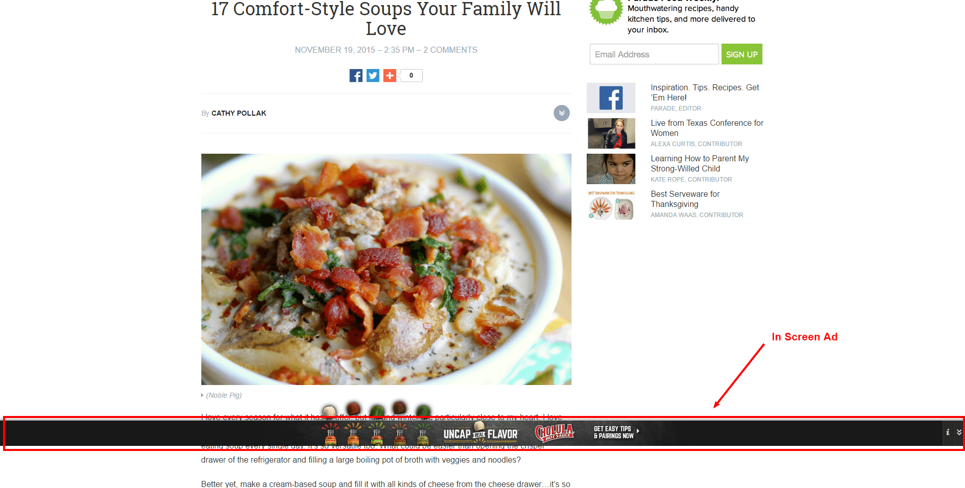 in-screen-ad in-screen-ad in screen ad examples types of online ads TYPES OF ONLINE ADS in screen ad