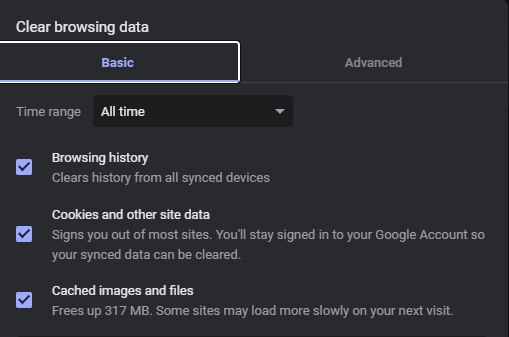 How to clear cache in google chrome