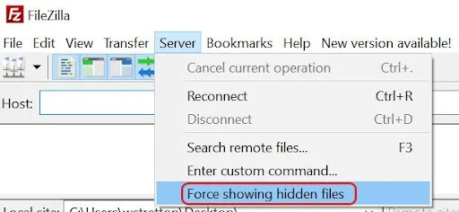 FileZilla instructions